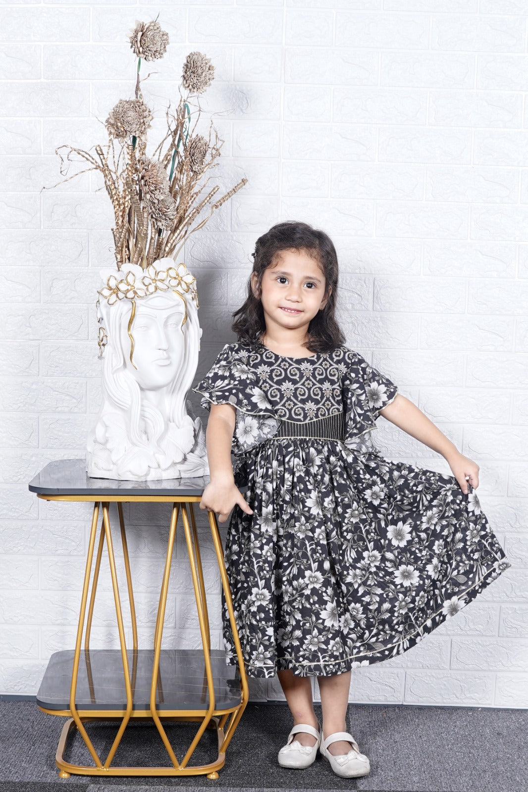 Black Printed Kurti