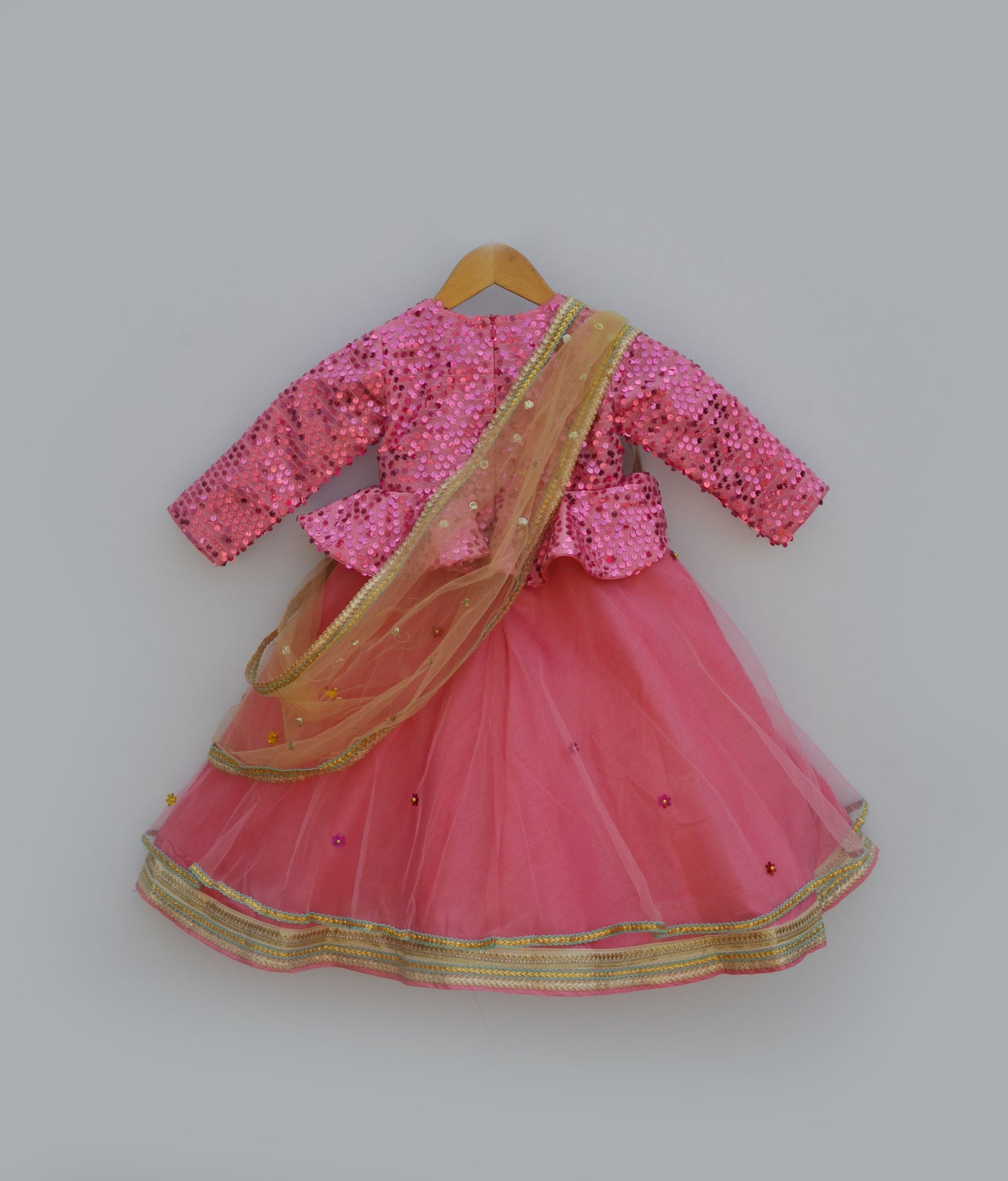 Pink Sequence Anarkali