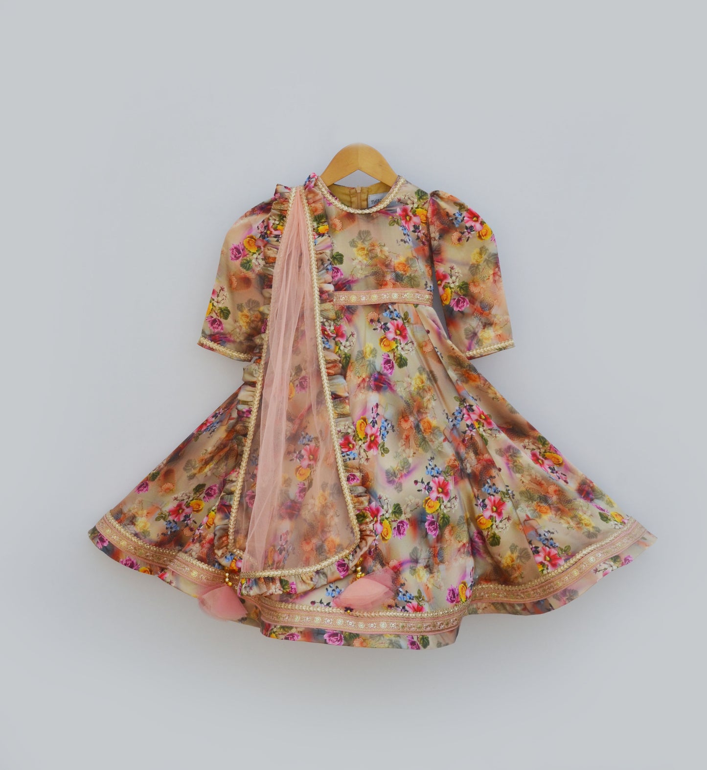 Flower Printed Anarkali