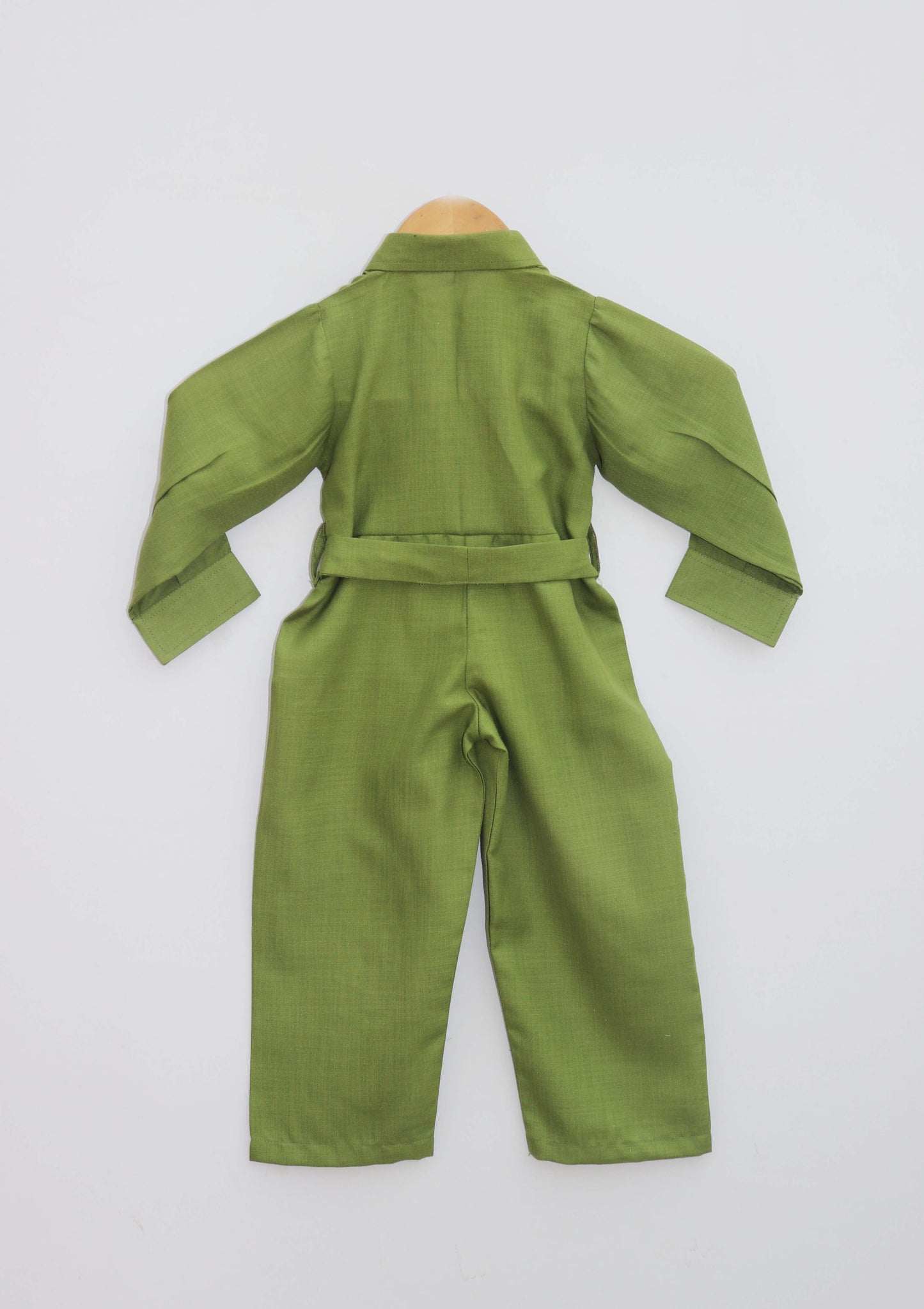 Green Linen Jumpsuit