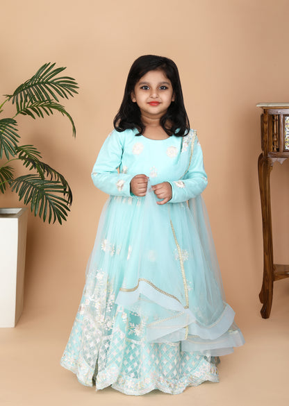 Aqua Green Anarkali