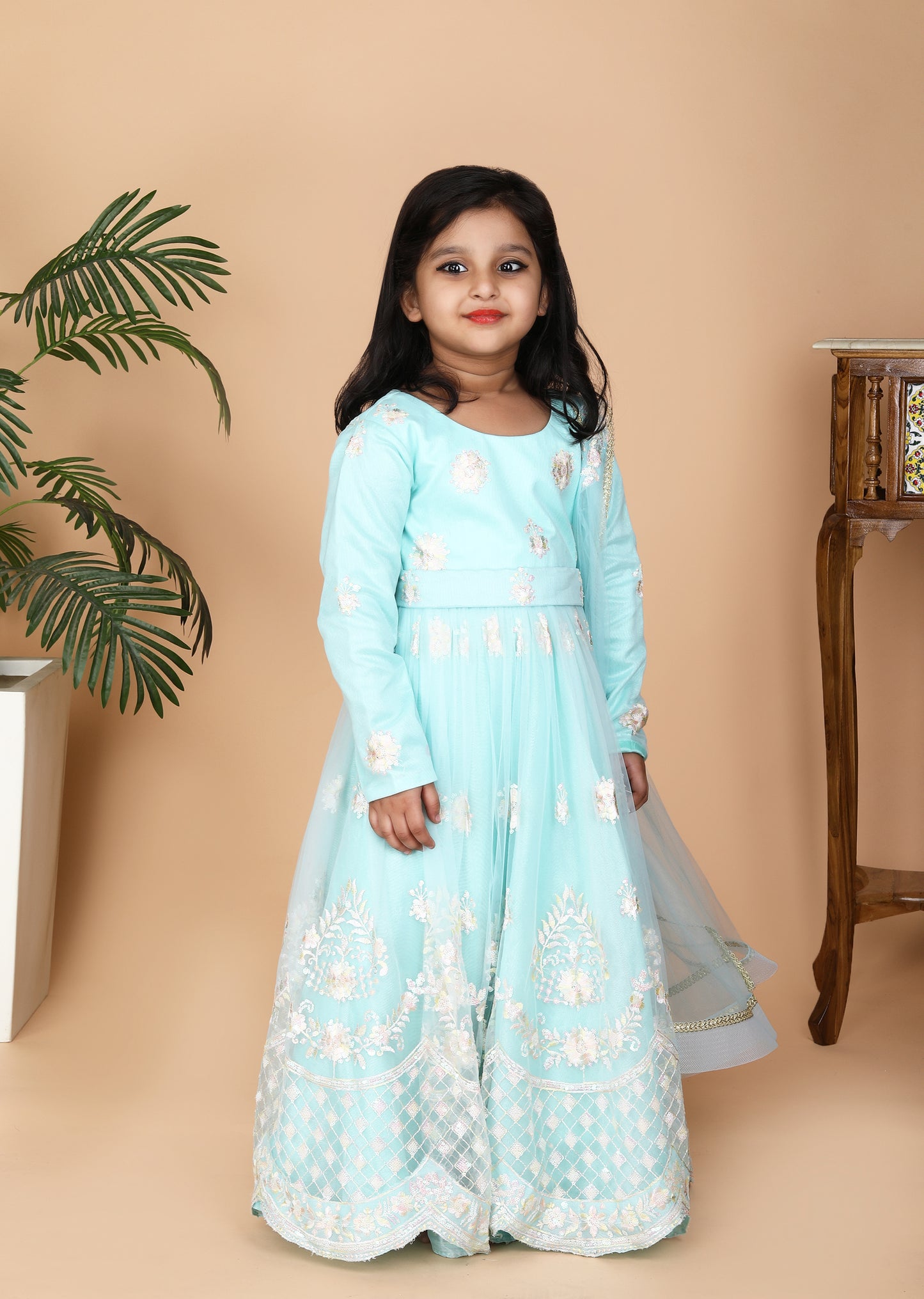 Aqua Green Anarkali