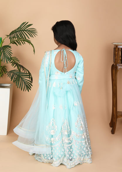 Aqua Green Anarkali