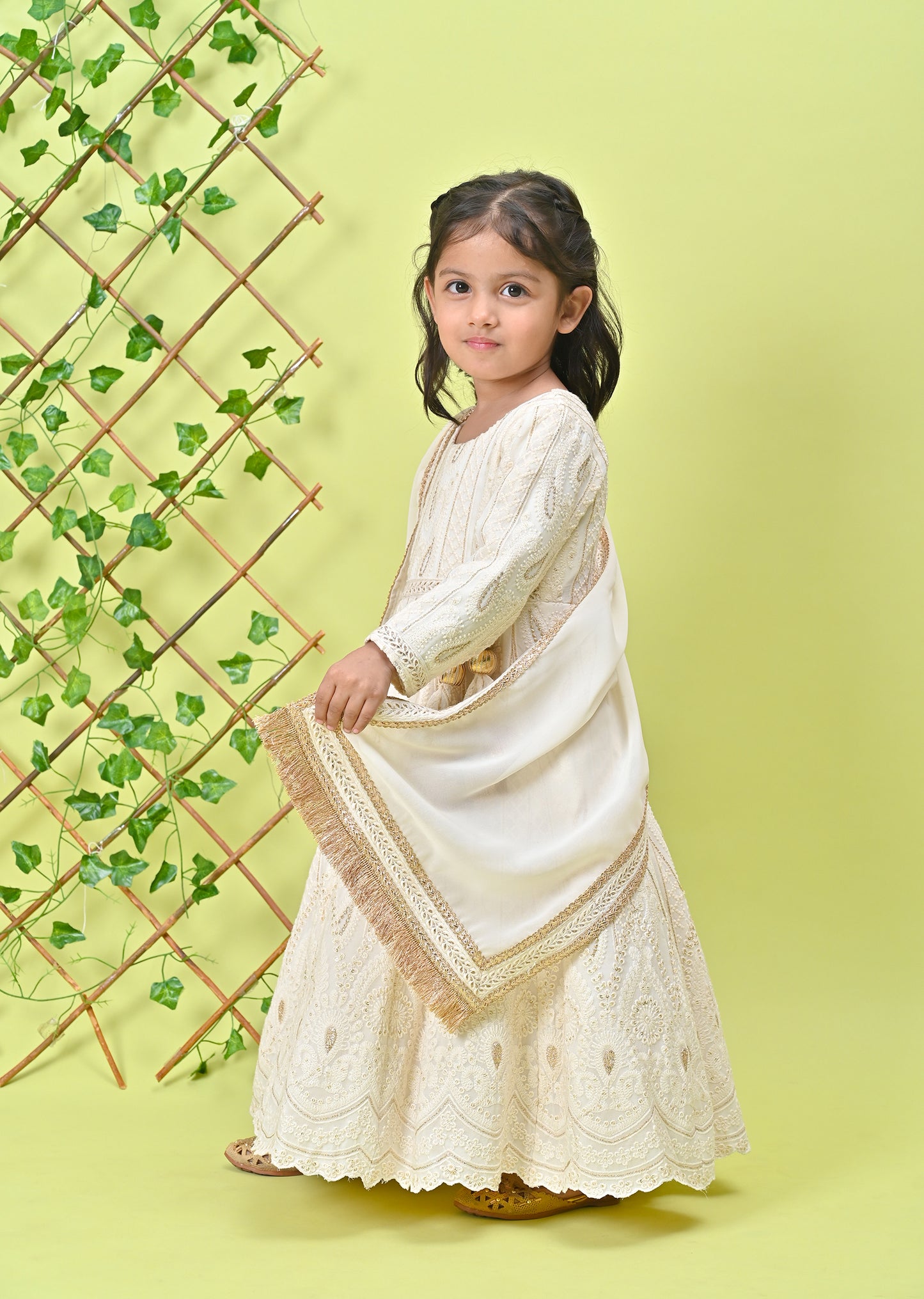 Off White Anarkali