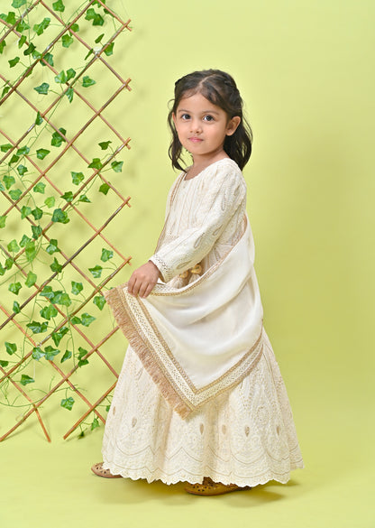 Off White Anarkali