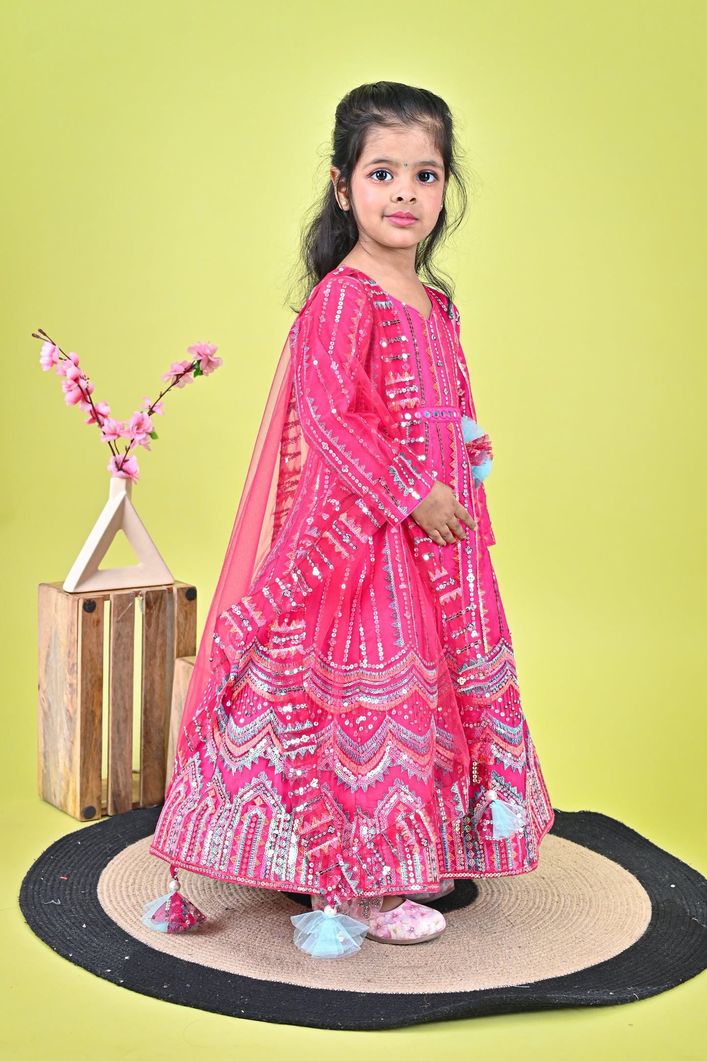 Pink  Anarkali