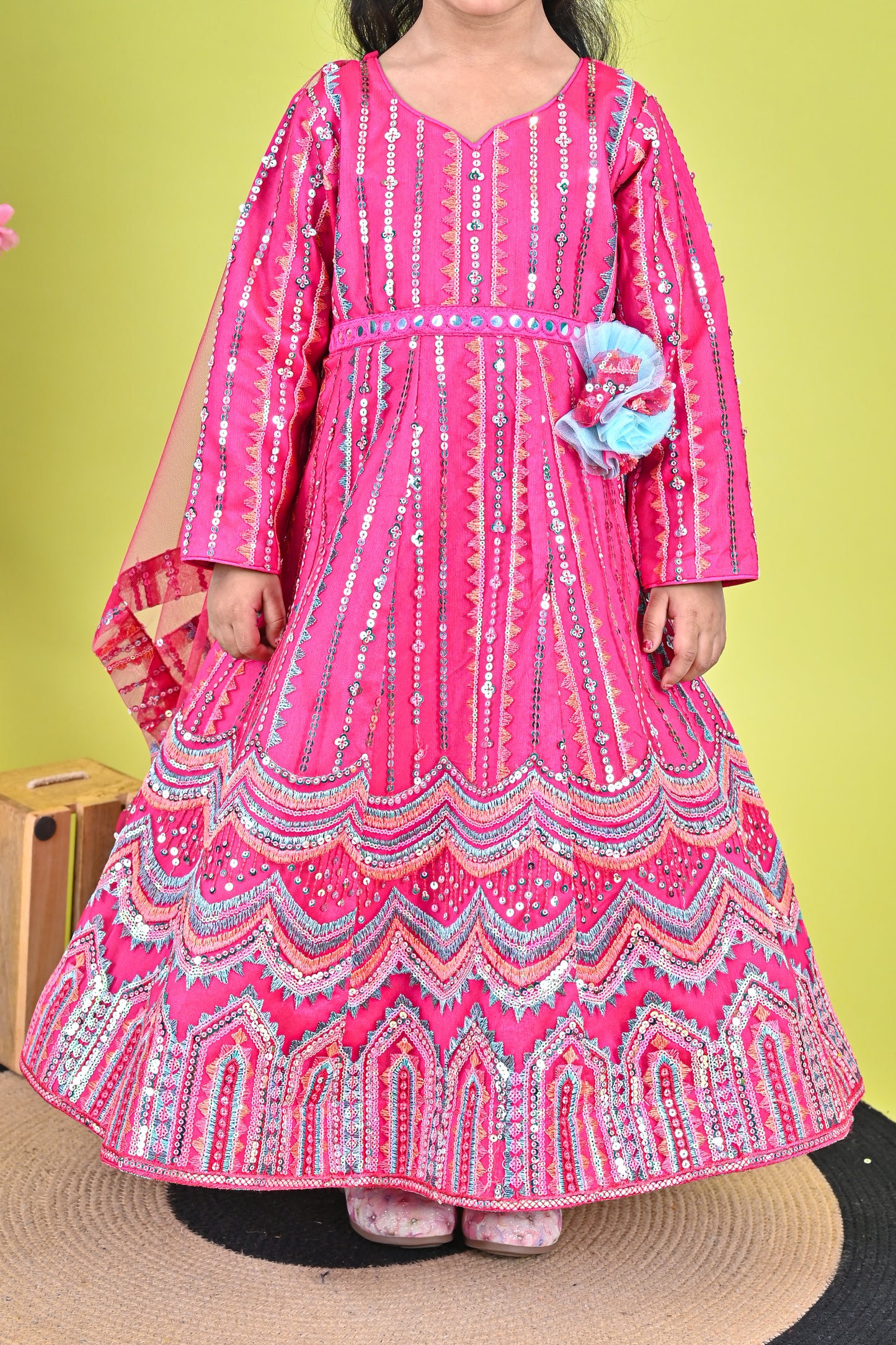 Pink  Anarkali