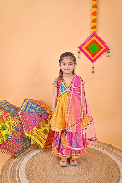 Multicolour Kurti Sarara