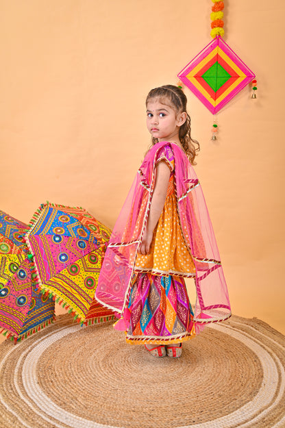 Multicolour Kurti Sarara