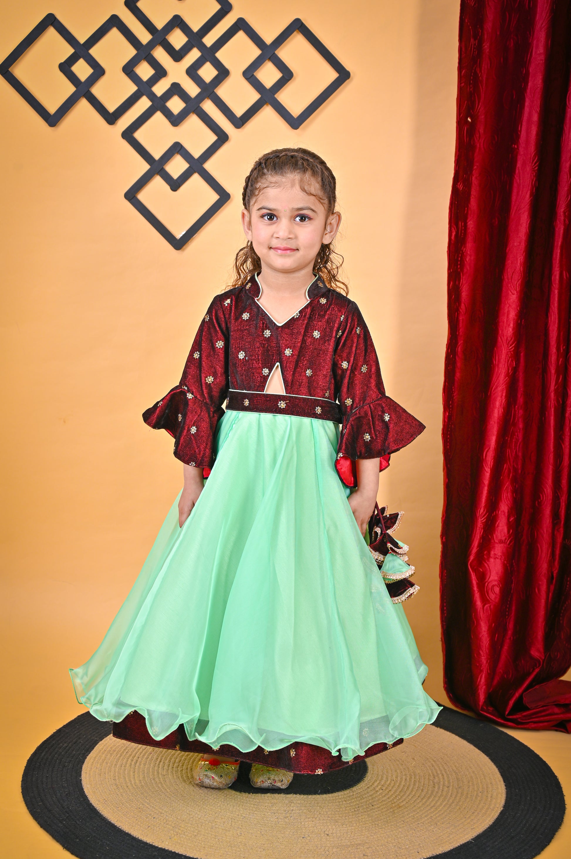 Green Maroon Dress Deserving style Green Maroon Dress Deserving style
